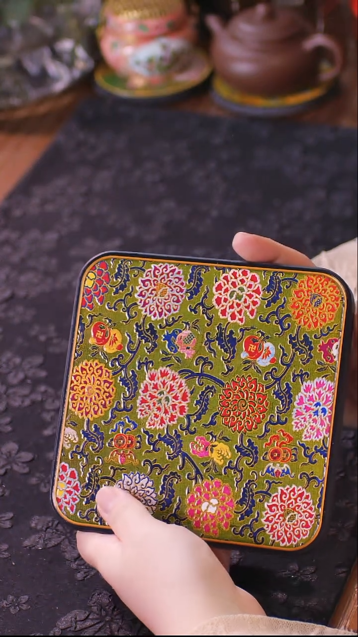 壹藏贰宝锦上添花图案大垫子一片