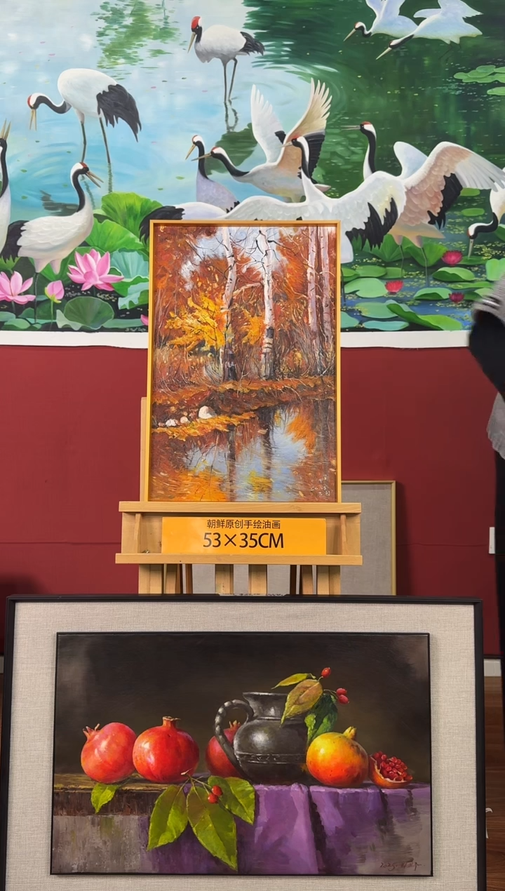 油画【173号】约53*35cm丨朝鲜原创纯手绘孤品油画丨顺丰包邮  