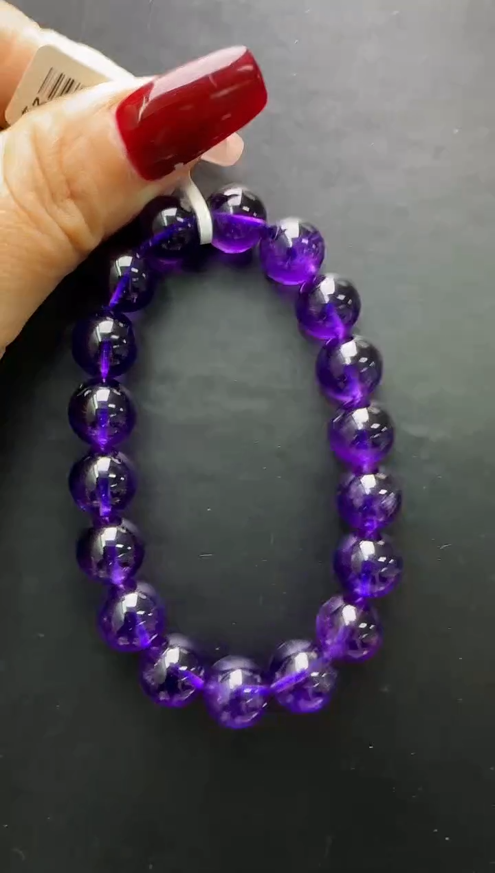 【闪购商品】水晶手串未镶嵌紫水晶手串11m+ M38040