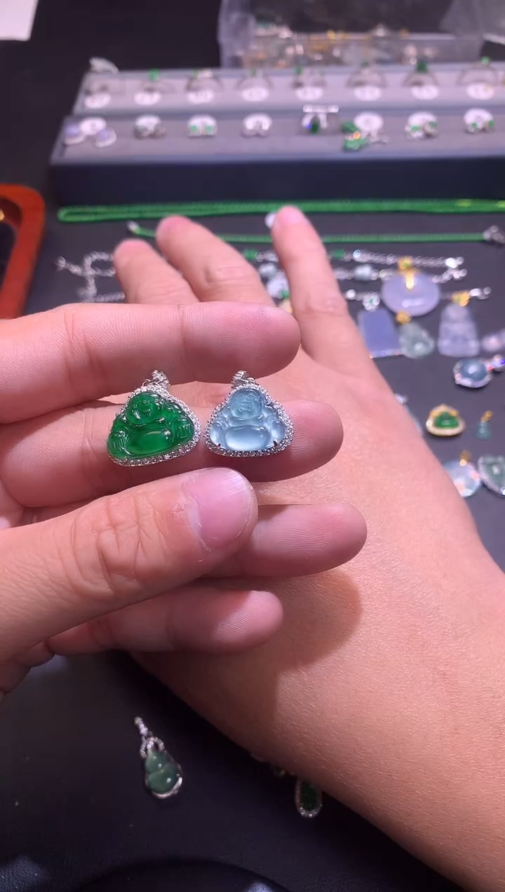 【闪购商品】翡翠吊坠(不含链)银S925镶嵌1