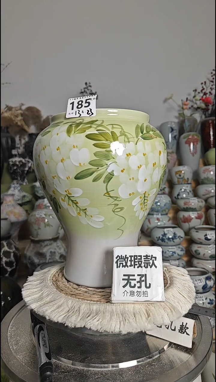 景德镇瓷韵手工手绘制作   185微微瑕
