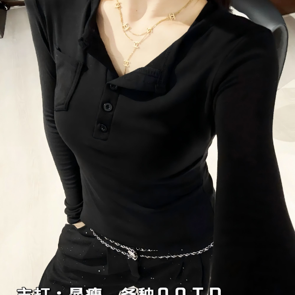 [DAJUNJUN]南油欧货高定T恤 百搭显瘦打底衫 SY0193