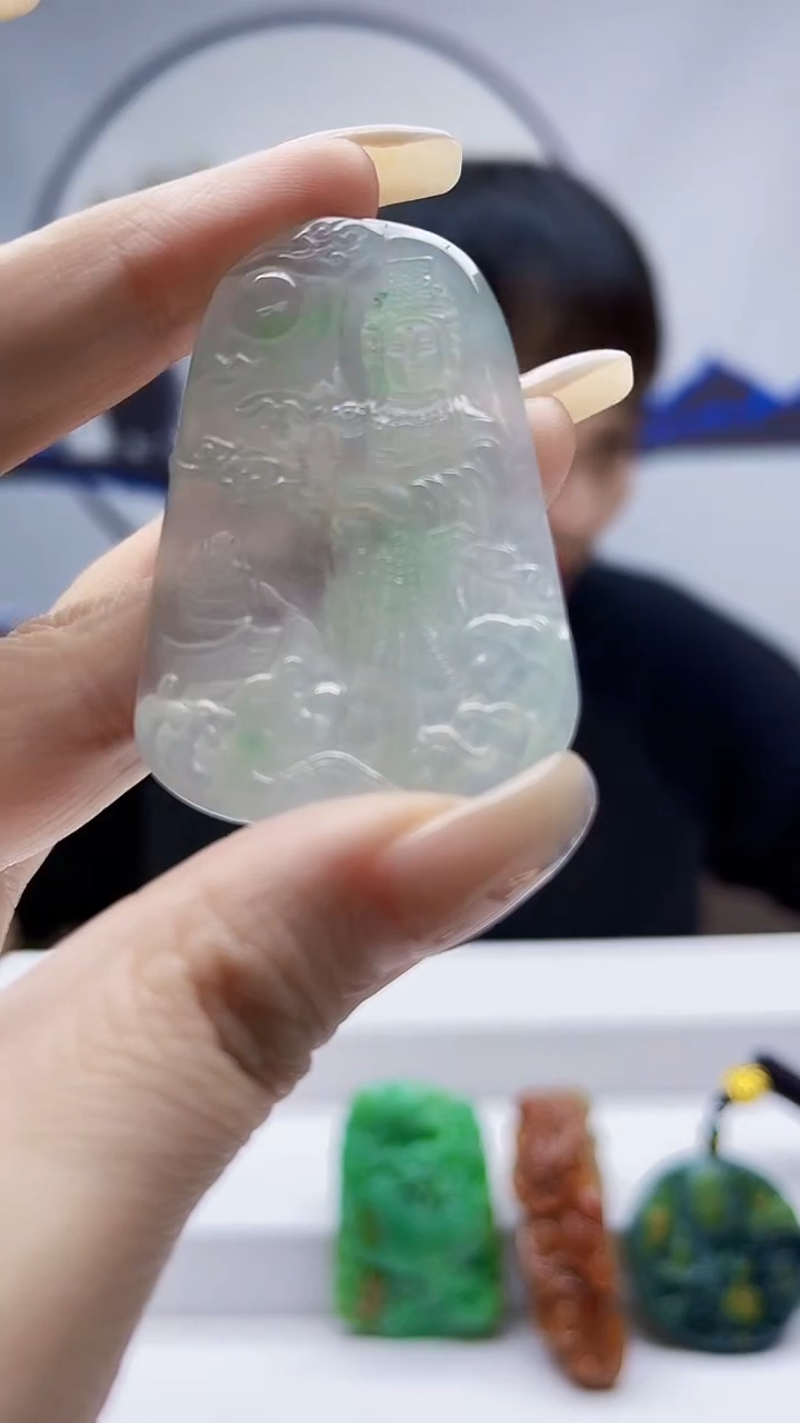 未镶嵌定制翡翠毛货挂件51