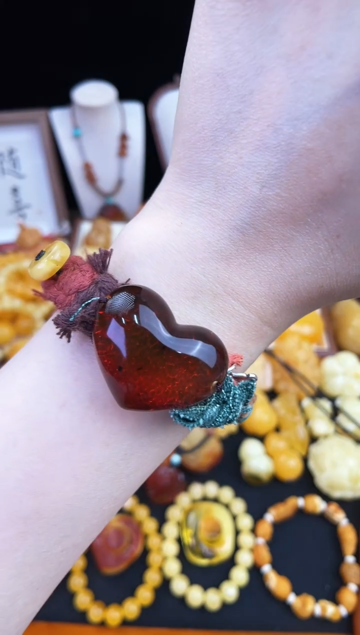 未镶嵌琥珀珠宝奇石暖*咖柒月