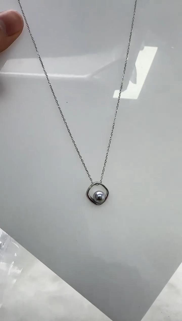 【闪购商品】海水珍珠DA银S925镶嵌c1204 套链7