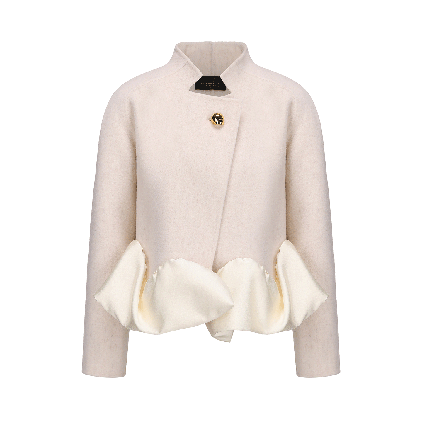 ReneRiva买手店 AtelierMissLu【北欧冬絮】秋冬绵羊毛双面呢短外套