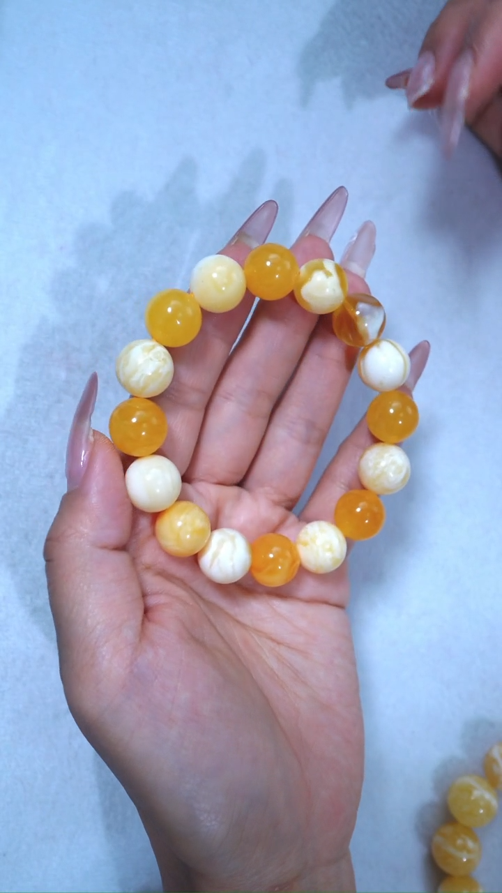 【闪购商品】蜜蜡手链未镶嵌典藏级13.2mm顶中顶多宝