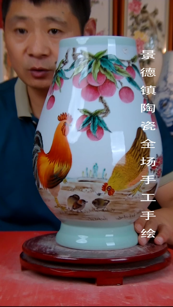 摆件景德镇陶瓷 全场手工手绘14