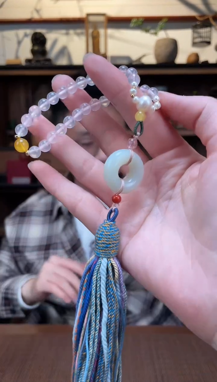 【闪购商品】和田玉车挂未镶嵌和田玉平安扣车挂YX