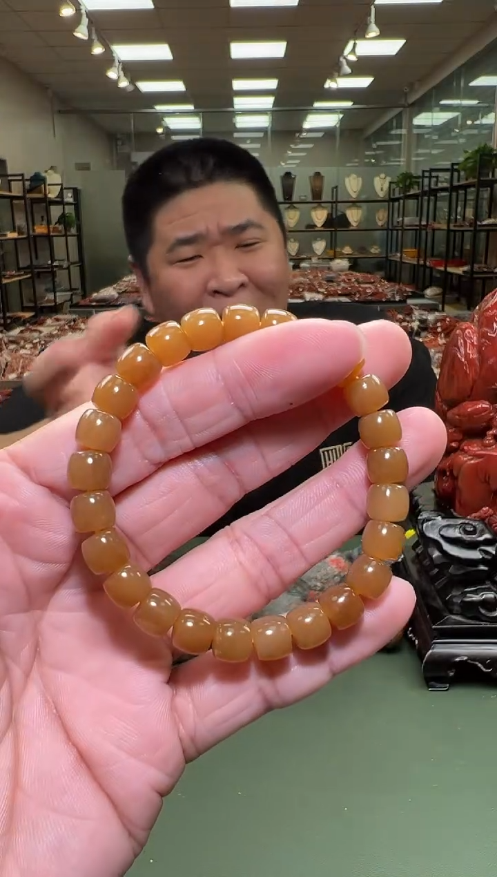 【闪购商品】和田玉单圈手串未镶嵌一条7mm+ 多样性发货