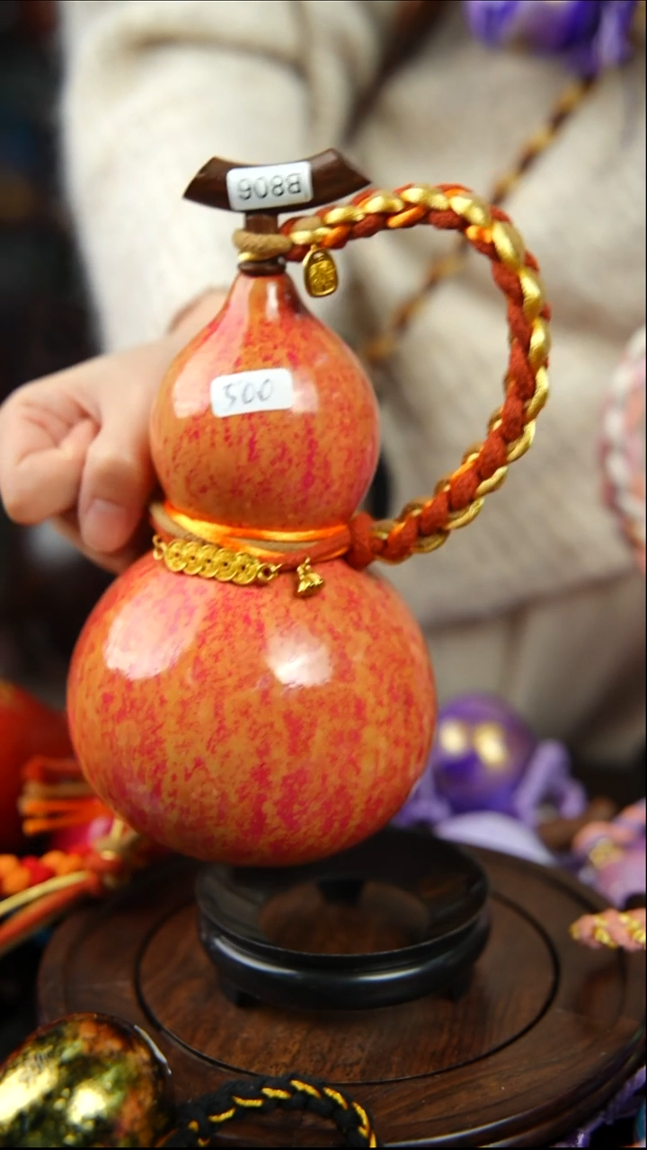 806号300ml左右非遗大漆酒葫芦多一个龙塞