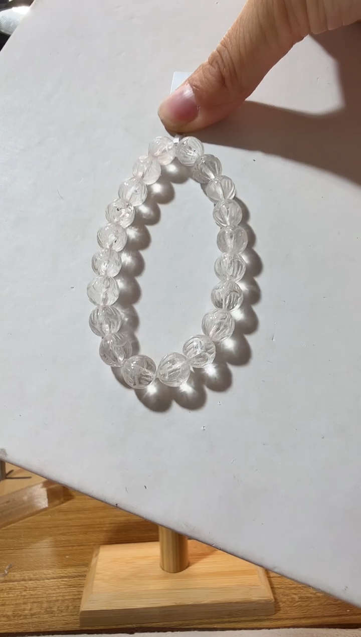 未镶嵌手链水晶竹*月优0675 约9mm