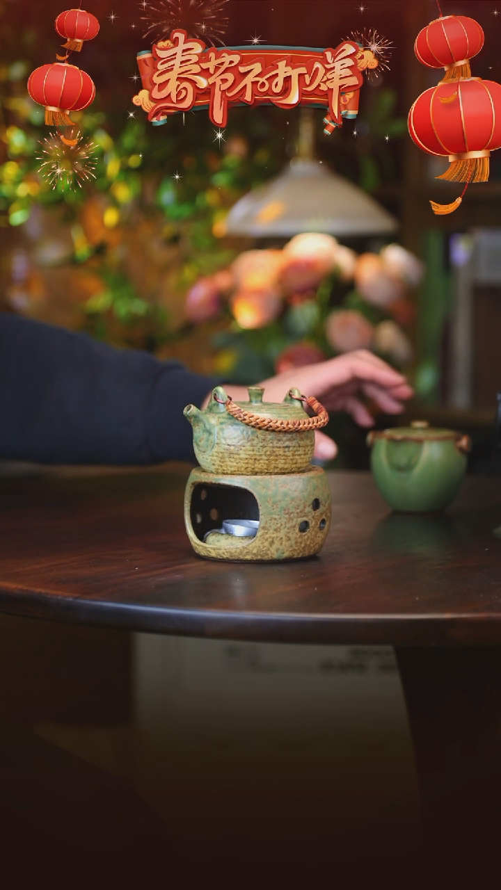 【闪购商品】绿色竹编壶+绿色蜡烛炉0000000