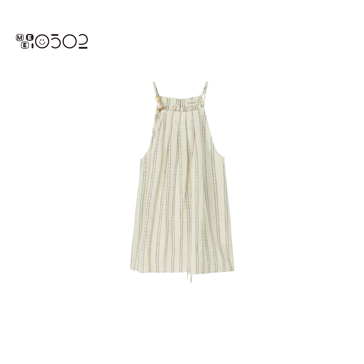 MEI0502 串珠挖肩亚麻吊带上衣 2505296