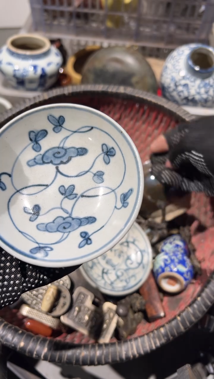 藏秒拍秒付瓷铜摆件