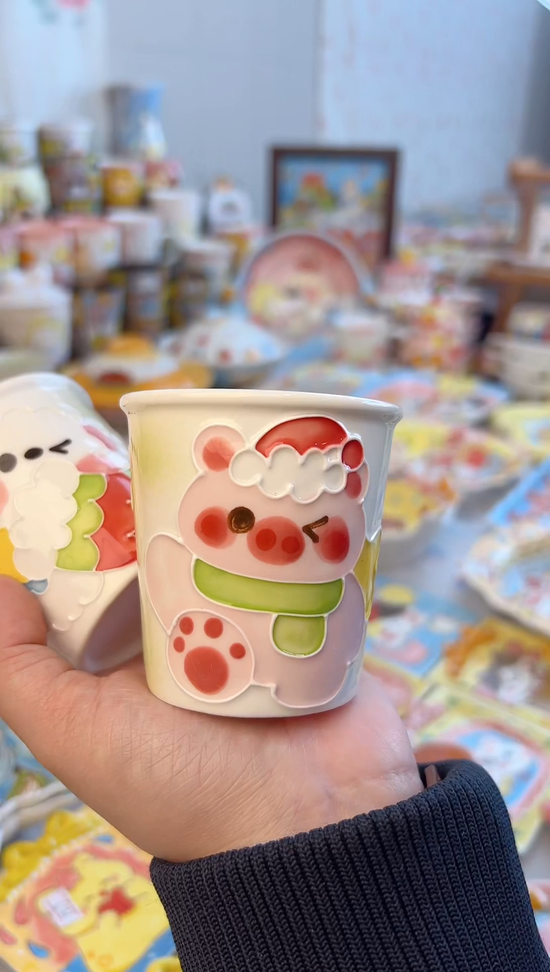 摆件陶景德镇陶瓷手绘微瑕