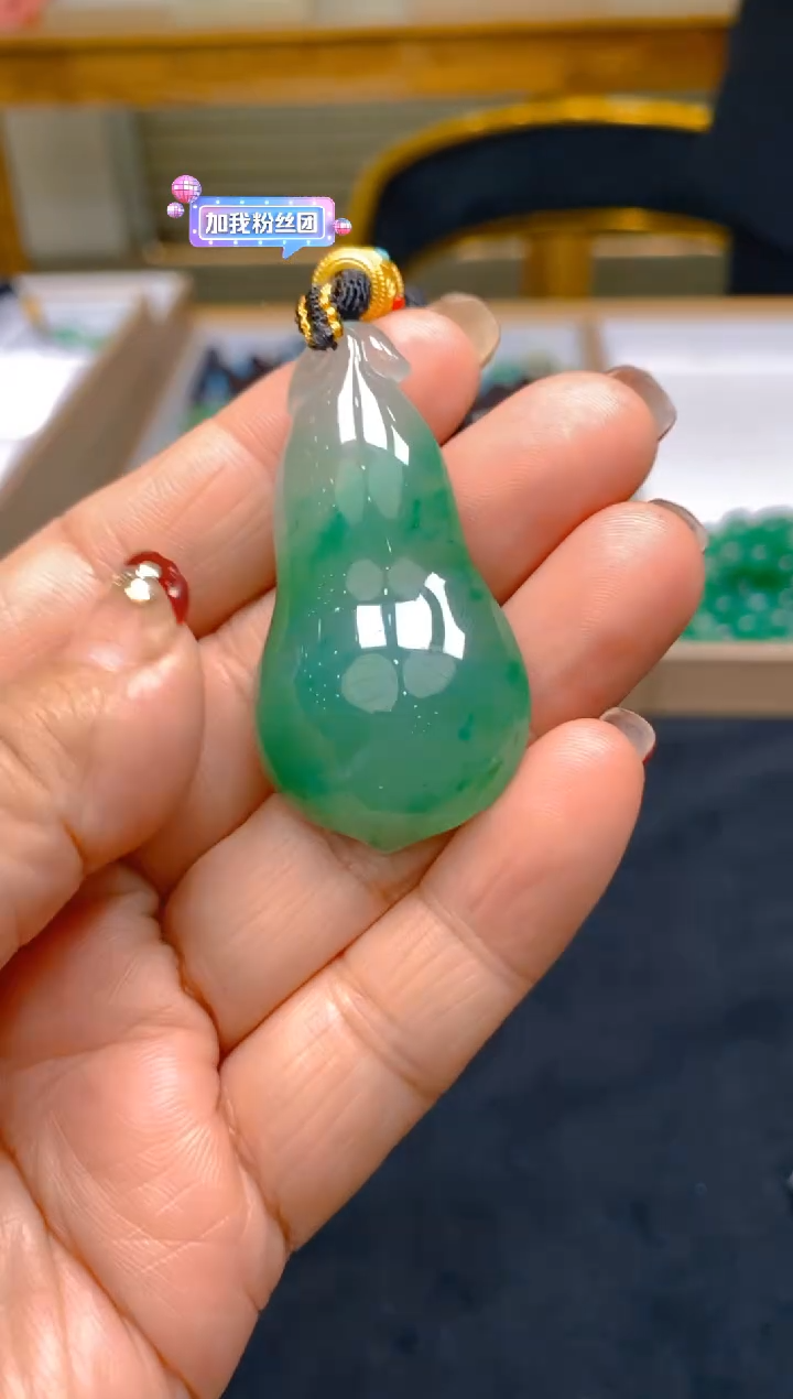 【闪购商品】石英质玉颈饰未镶嵌冰美人非洲翠053