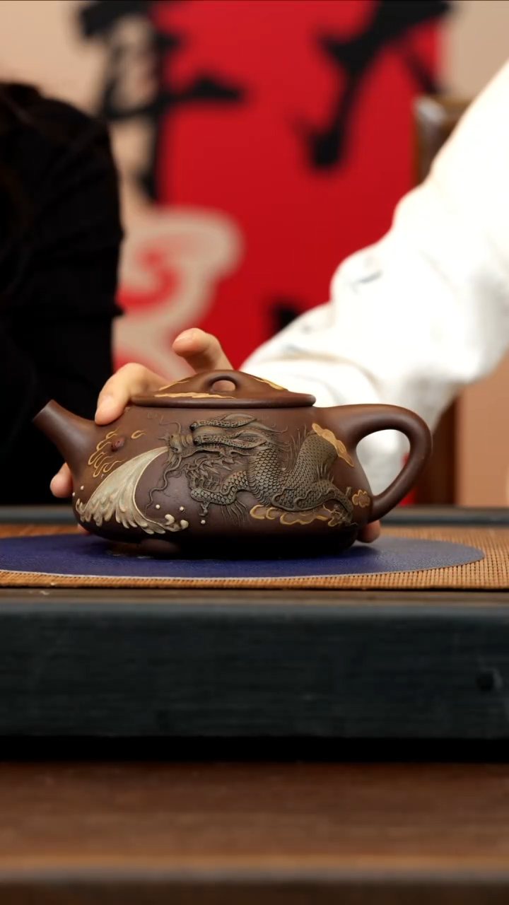 【闪购商品】紫砂茶壶GS 紫泥 石瓢 