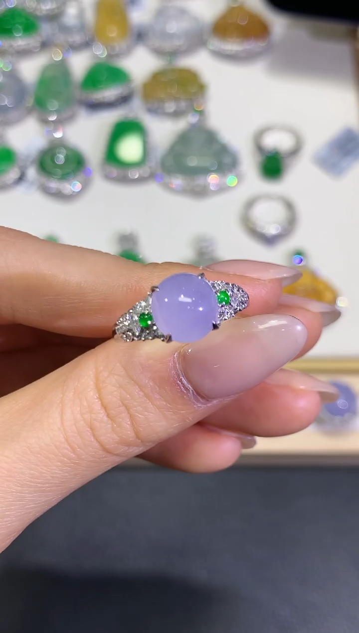 【闪购商品】翡翠颈饰18K金镶嵌团购13