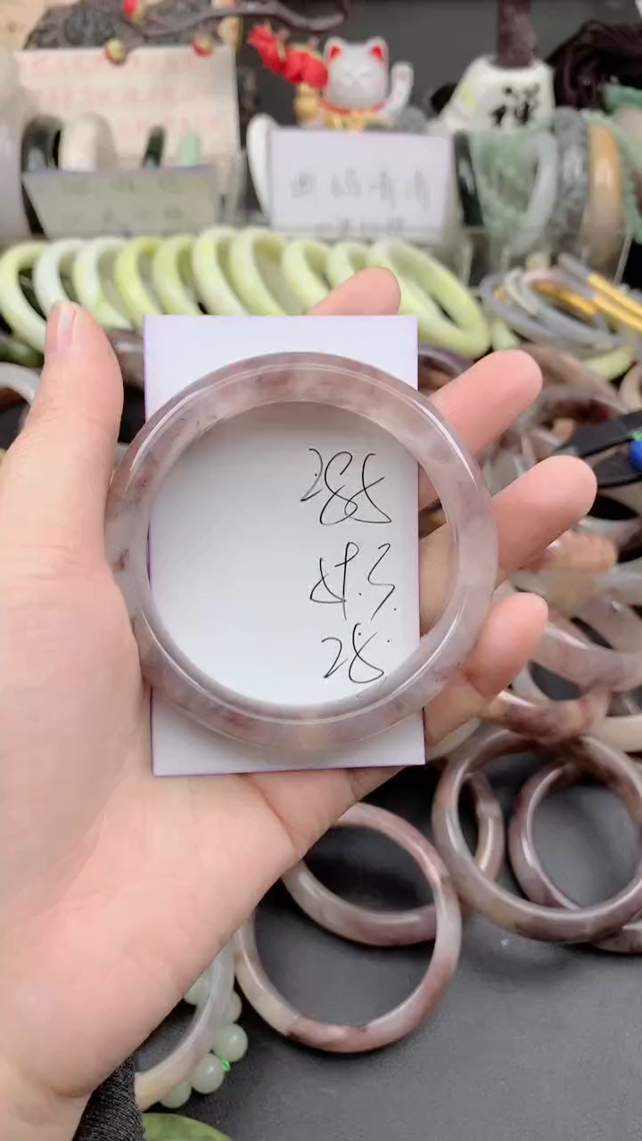 未镶嵌手镯石英质玉285