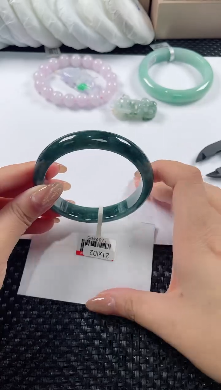 未镶嵌手镯翡翠基地发货H4257 59+