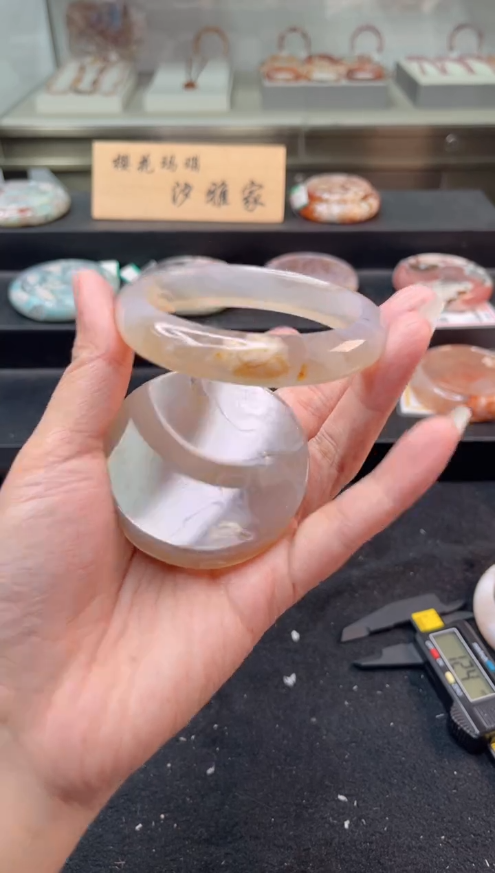 未镶嵌手镯石英质玉60圈口（赠品镯心）3593284