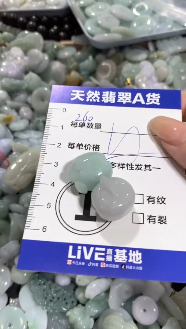 颈饰未镶嵌翡翠天然翡翠A货批量多样性发一件