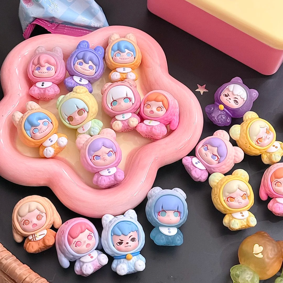 【拆袋】小小的可爱mi粒系列盲盒手办萌粒潮玩挂件