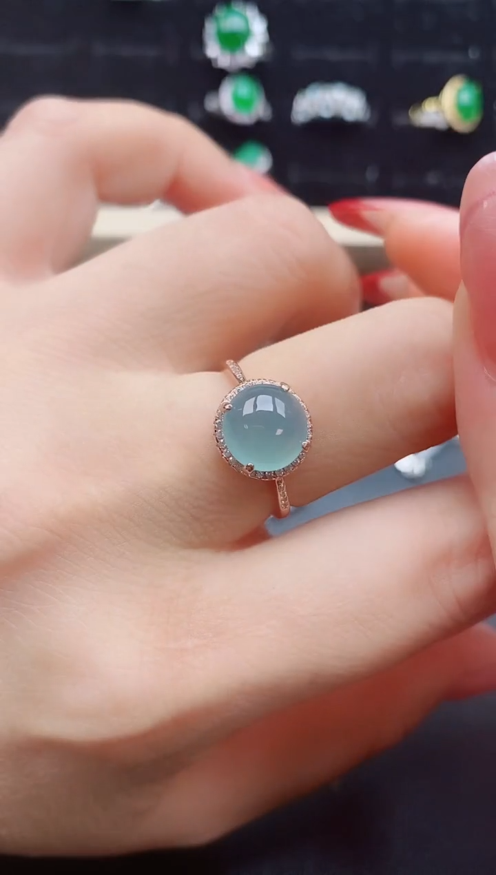 【闪购商品】翡翠戒指银S925镶嵌321321