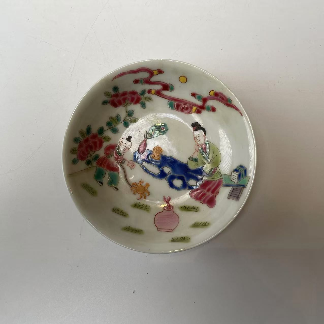 清雍正粉彩人物盘BY05X1227