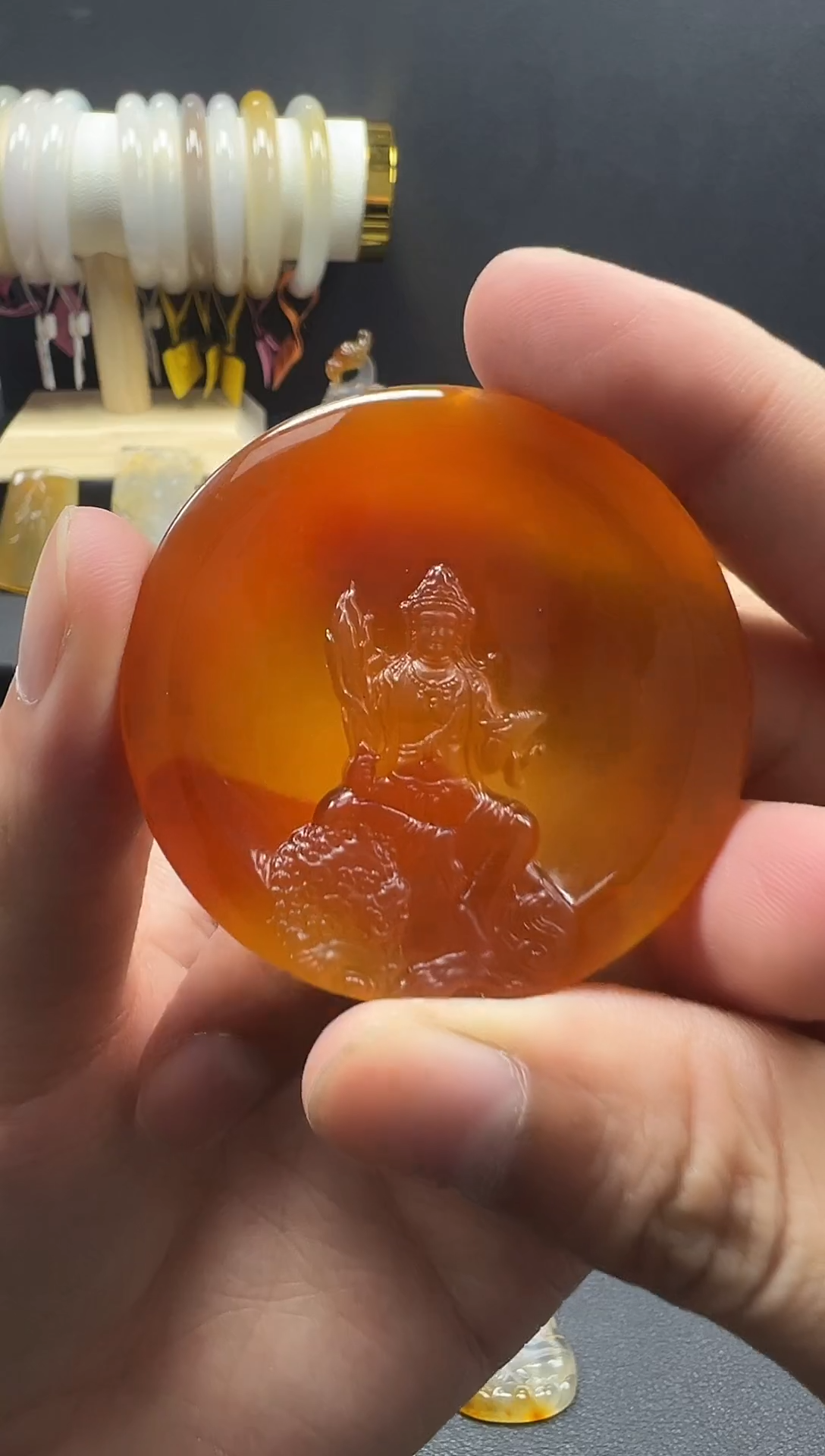 玛瑙/玉髓颈饰未镶嵌天然珠宝 一物一证