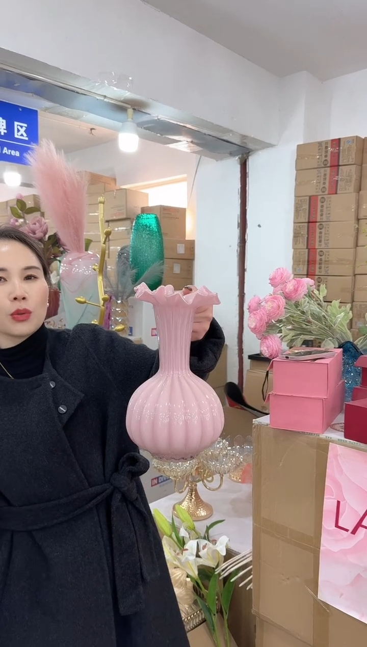 【闪购商品】无铅玻璃美全花器-v-早60