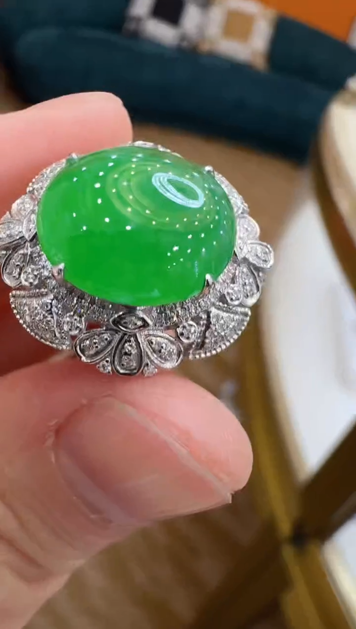 【闪购商品】翡翠戒指18K金镶嵌多样性团购发一件