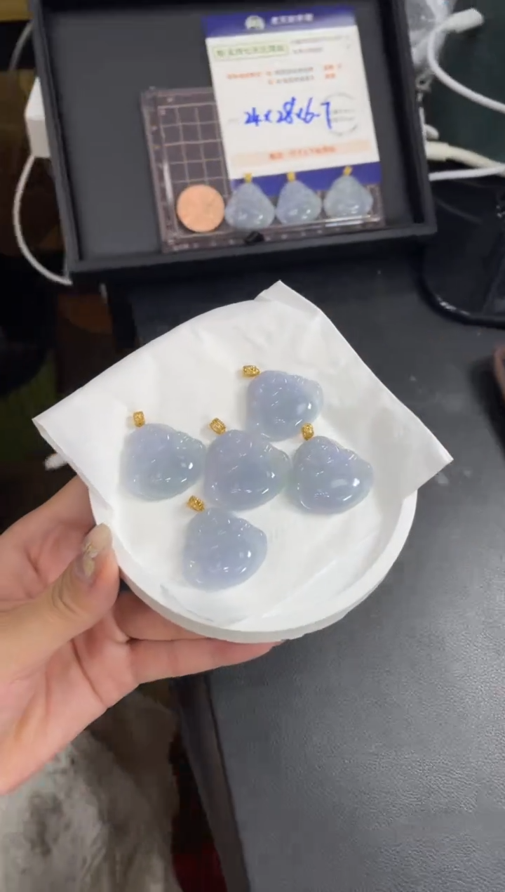 【闪购商品】翡翠挂件18K金镶嵌佛公FL266配绳/多样性发其一CP