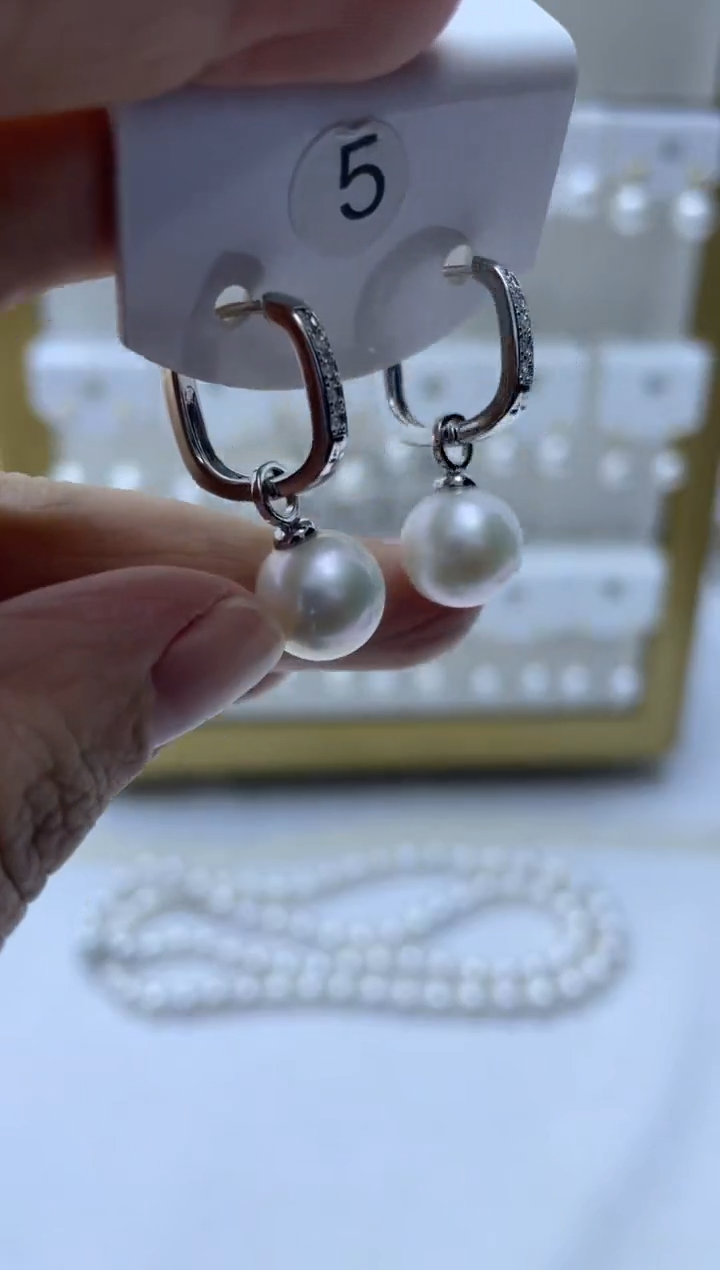 未镶嵌耳饰淡水珍珠5