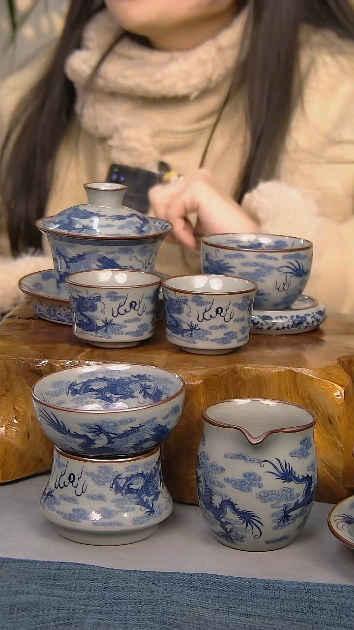 【闪购商品】7件套陶瓷茶具家用简装系列 