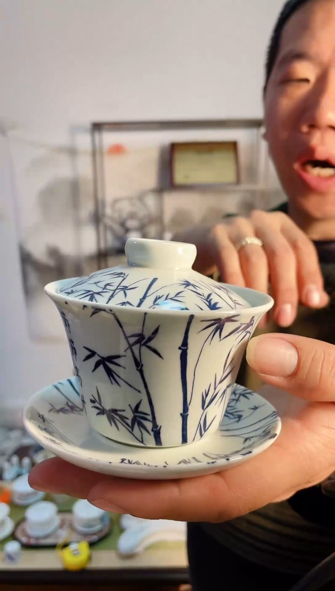 【闪购商品】【瓷心匠物】直播间福利专款竹节盖碗
