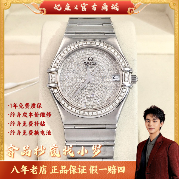 欧米茄/石英表/95新/表径33/C13624111009/250307LK0041