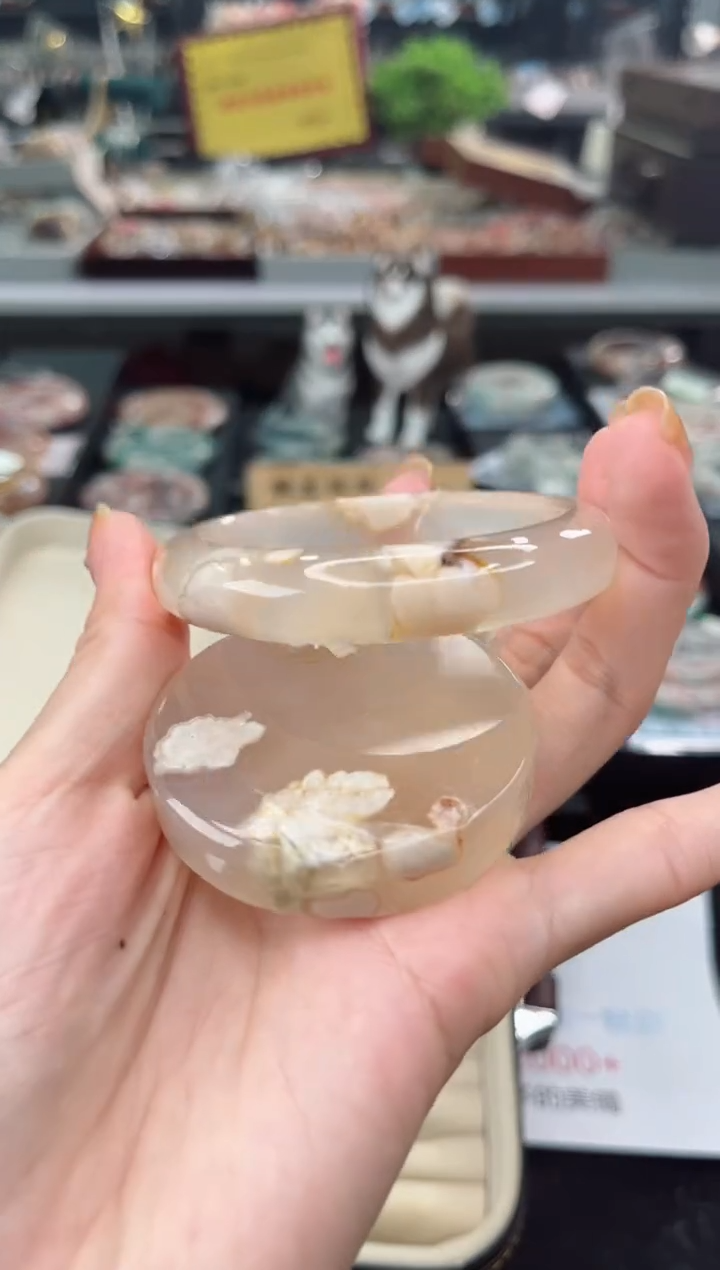 【闪购商品】石英质玉手镯未镶嵌54圈口（赠品镯心）3515665