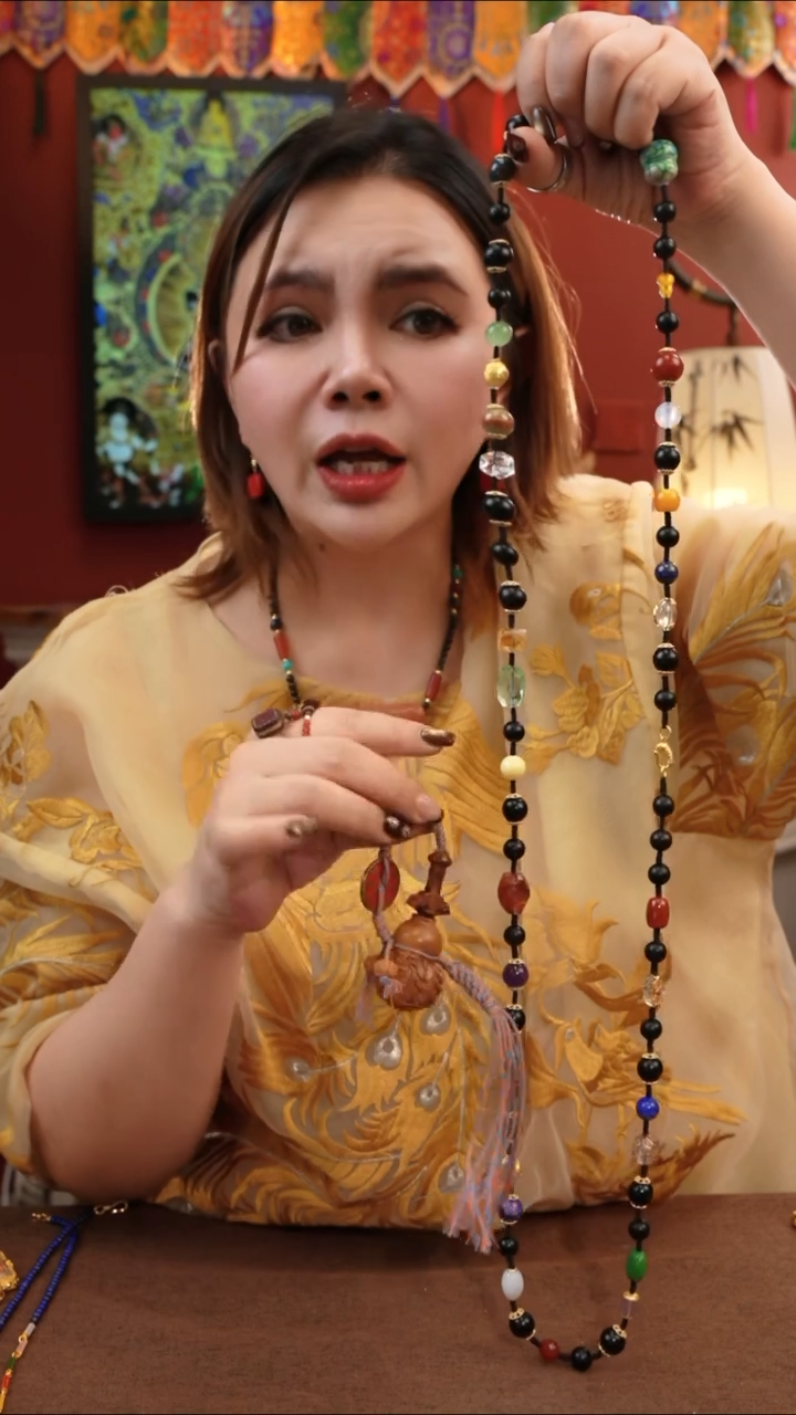 非金属珐琅葫芦斜挂定制项链