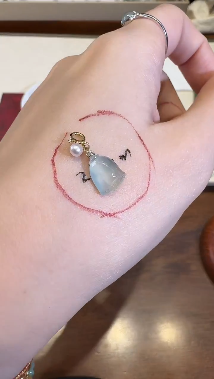 颈饰18K金镶嵌翡翠X1224-512-217