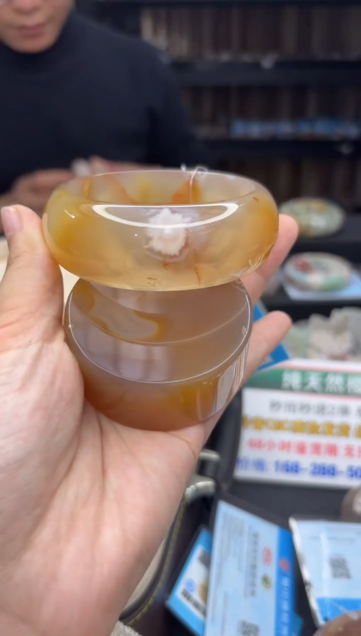 【闪购商品】石英质玉手镯未镶嵌723（60圈赠送镯心）