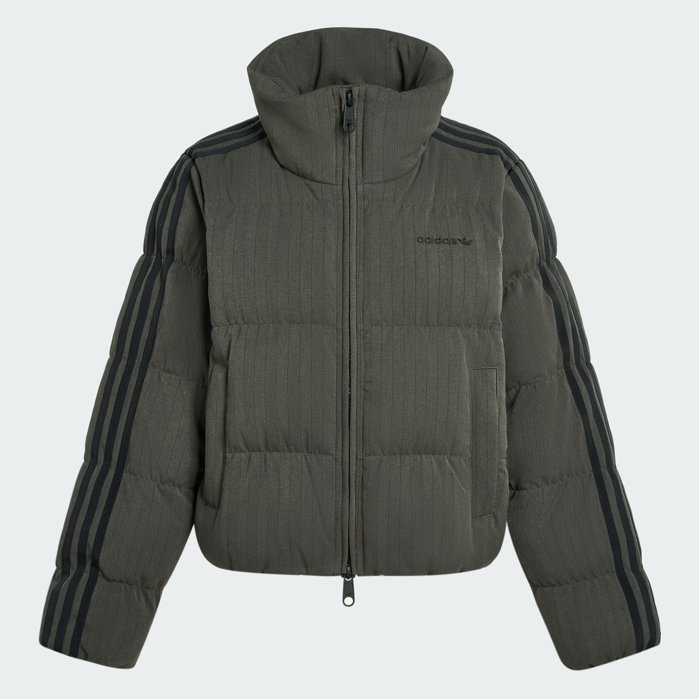 adidas/阿迪达斯三叶草保暖运动600蓬鸭绒面包人字形羽绒服KG4910
