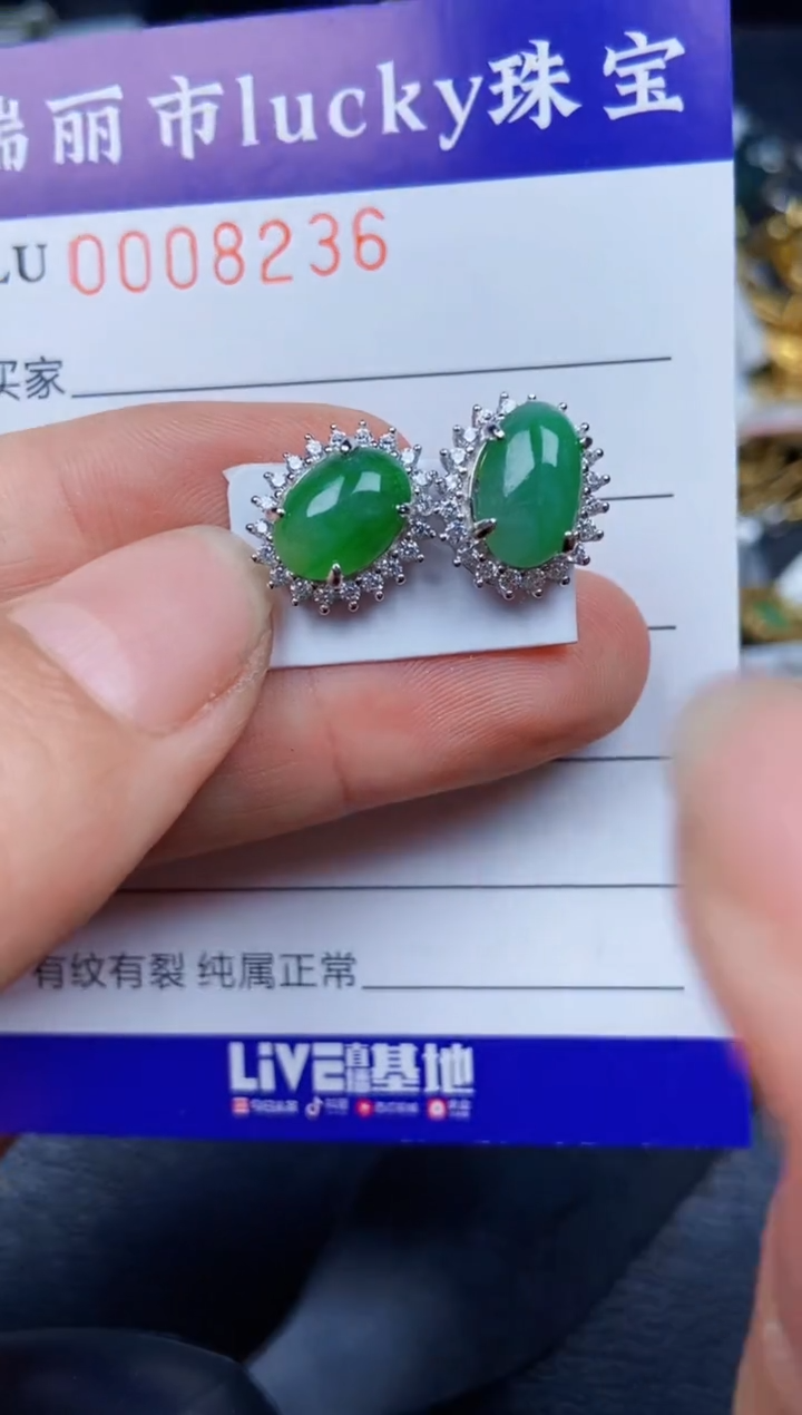 【闪购商品】翡翠颈饰银S925镶嵌8236