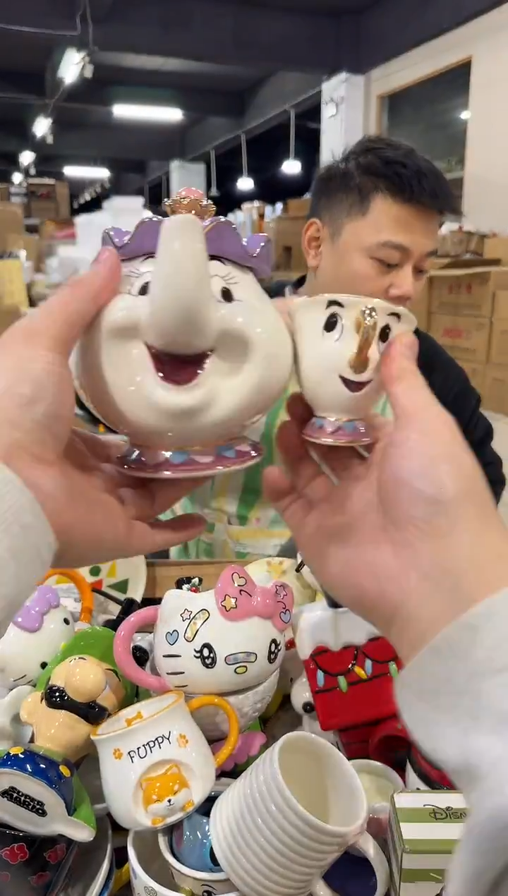 瓷片陶瓷一壶一杯