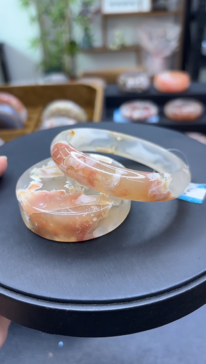 【闪购商品】石英质玉手镯未镶嵌C544(62圈赠送镯心)