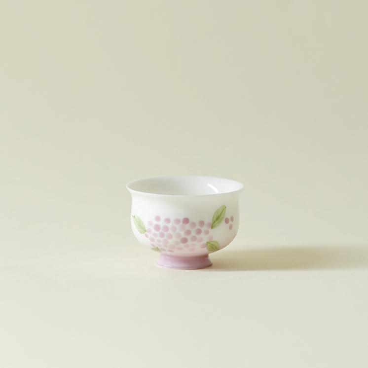 幻紫-团花珍珠-元宝茶杯