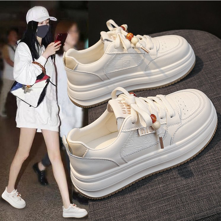 中口韩版深口透气板鞋时尚休闲鞋女鞋夏季甜辣千金风 609