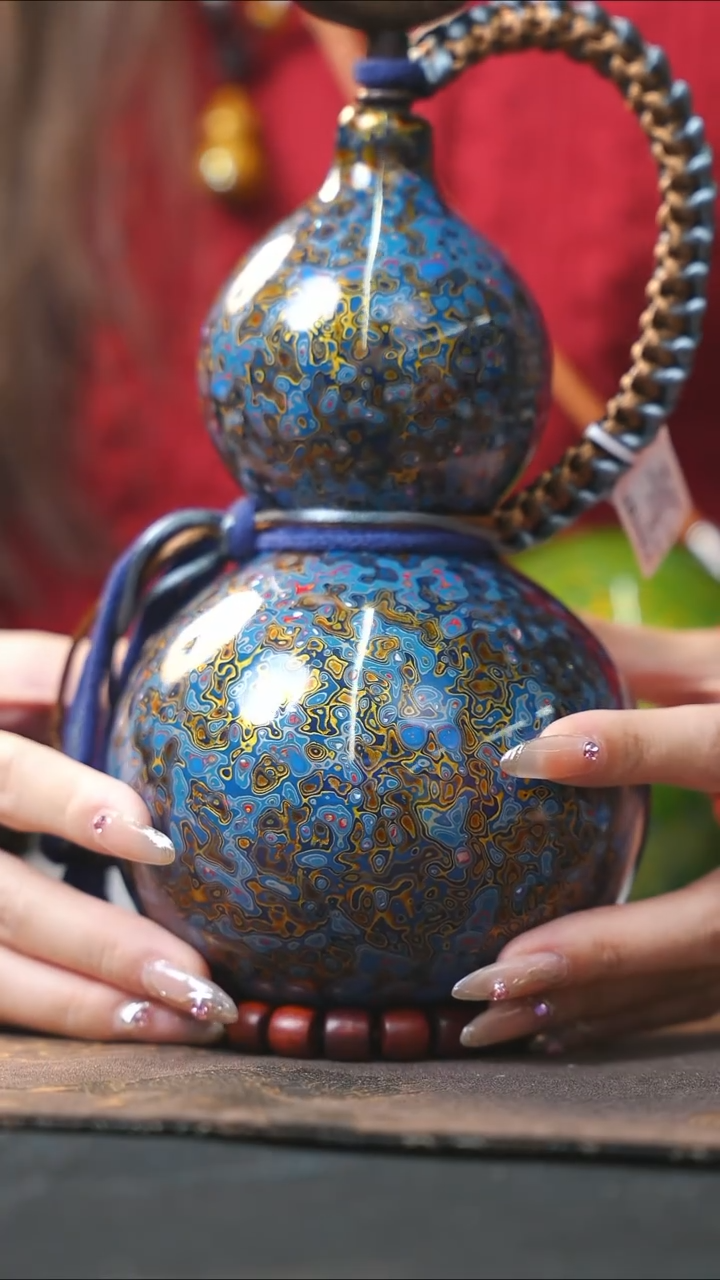 【闪购商品】WZ171漆艺酒葫芦不包手串及旋转底座