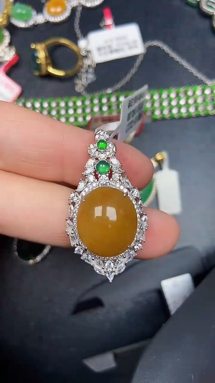 银S925镶嵌戒指翡翠2150